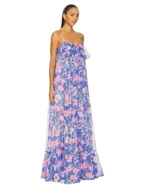 PatBo Amaryllis Floral Maxi Dress